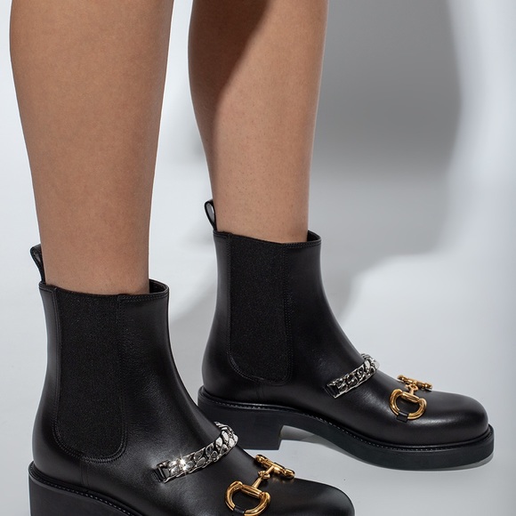 COPY - NWT GUCCI LEATHER CHELSEA BOOTS authentic! - Picture 9 of 12